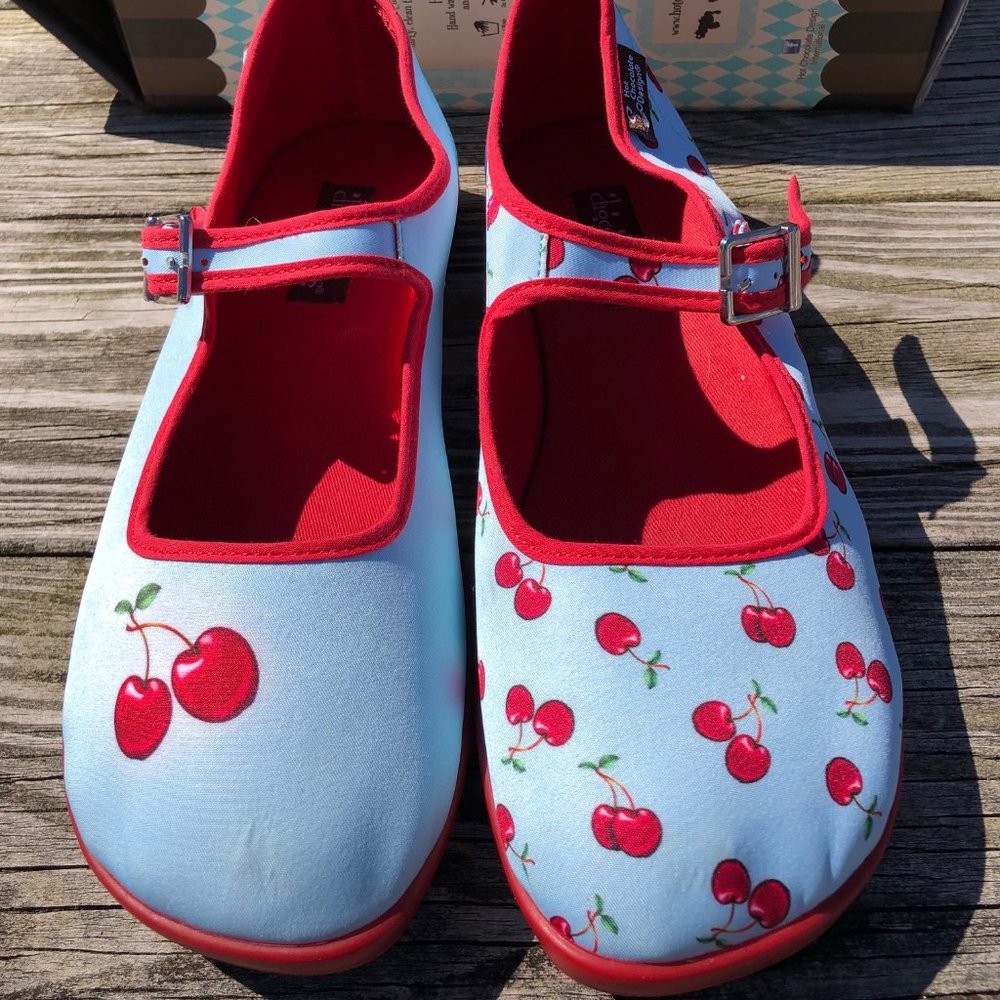 Hot Chocolate Design Shoes "Cherries" Size 38, size 8